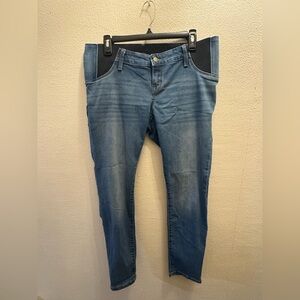 Isabel Maternity Blue Denim Jegging Skinny Jeans with Side Stretch